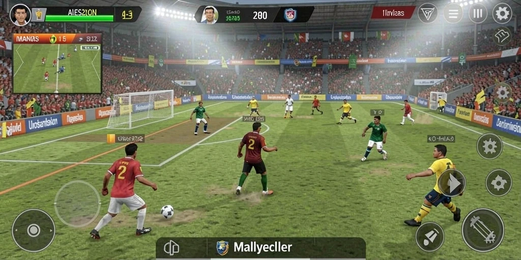 Pemandangan indah dalam salah satu level petualangan.