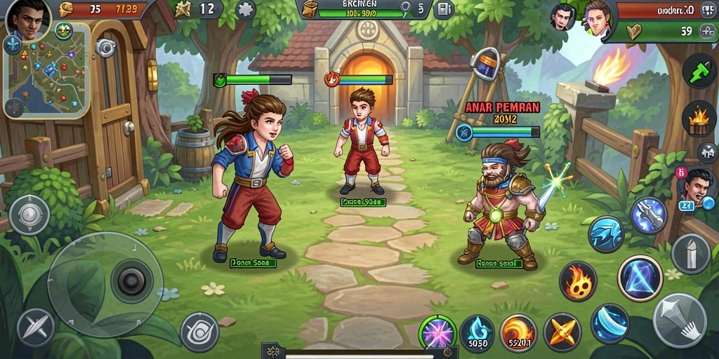 Mode multiplayer yang mengasyikkan untuk bermain bersama teman.