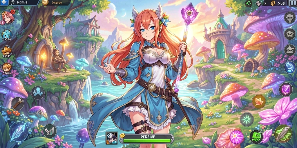 Contoh item power-up yang dapat membantu pemain.