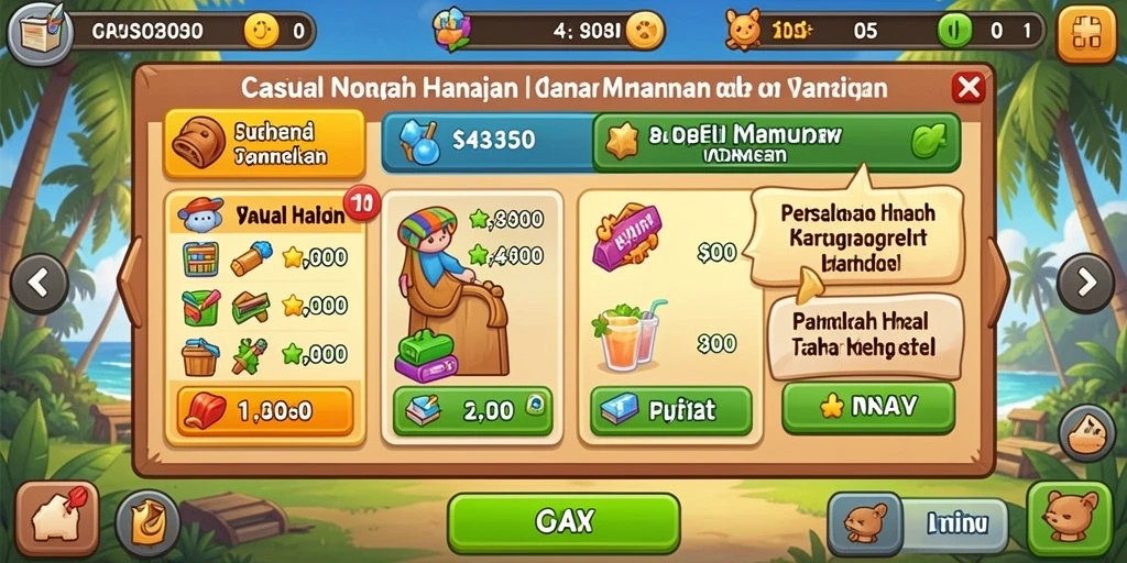 Efek suara yang memukau menambah suasana bermain.