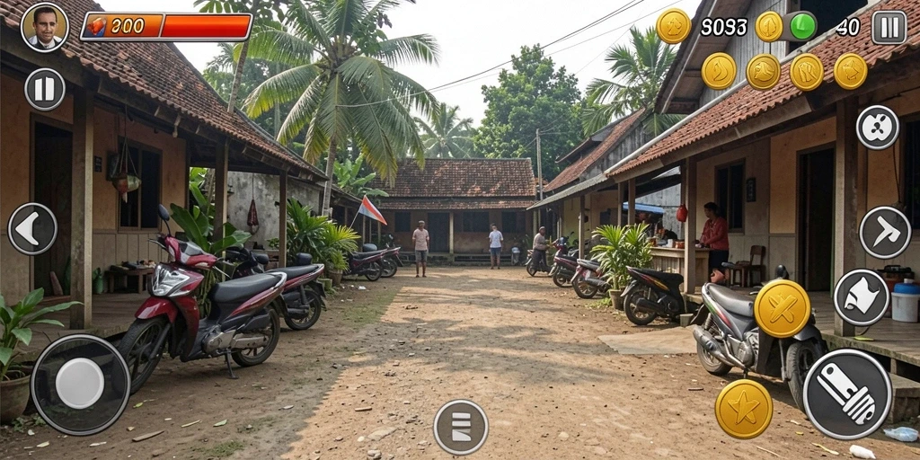 Fitur interaksi dengan pemain lain yang menarik.