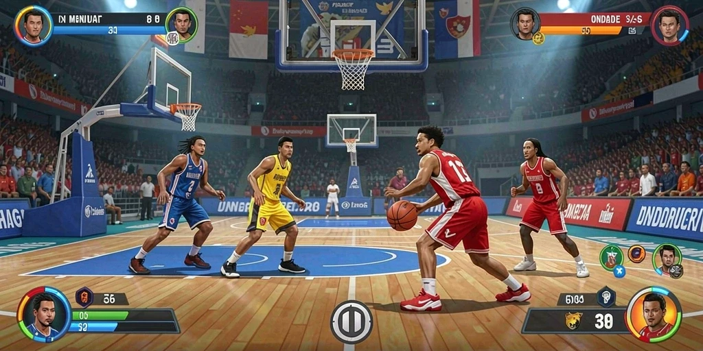 Screenshot menggambarkan desain grafis yang menawan dari dunia QQNUSA.